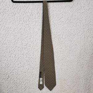 Giorgio Armani 100% Silk Tie Classic Geometric Italy Old Money Luxe-on-Luxe Prep